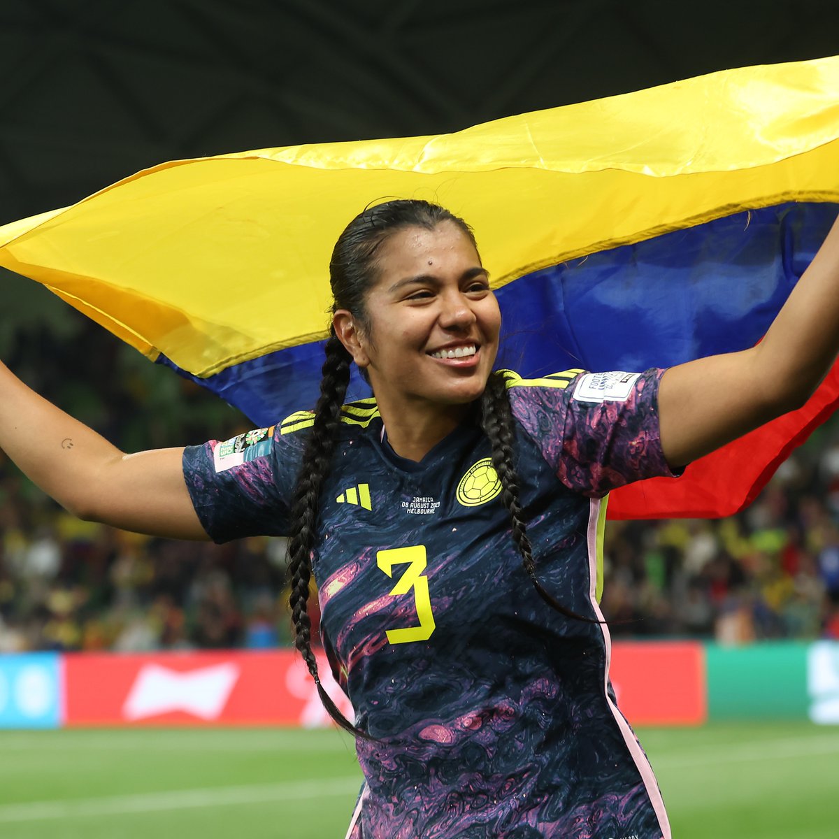 FIFAWWC's tweet photo. South America's best-performing side at the 2023 #FIFAWWC. 🇨🇴💫 

@FCFSeleccionCol | #BeyondGreatness