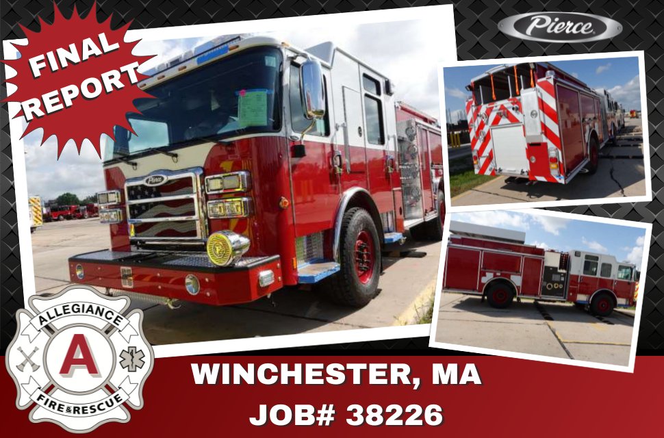 We look forward to seeing this new Pierce Enforcer at the Winchester, MA FD soon. Check out the progress and be sure to see the progress of our other trucks on our In Production page!

 #AllegianceFR  #Firetrucks #firerescue #fireapparatus #piercemfg #firefighter #firefighterlife