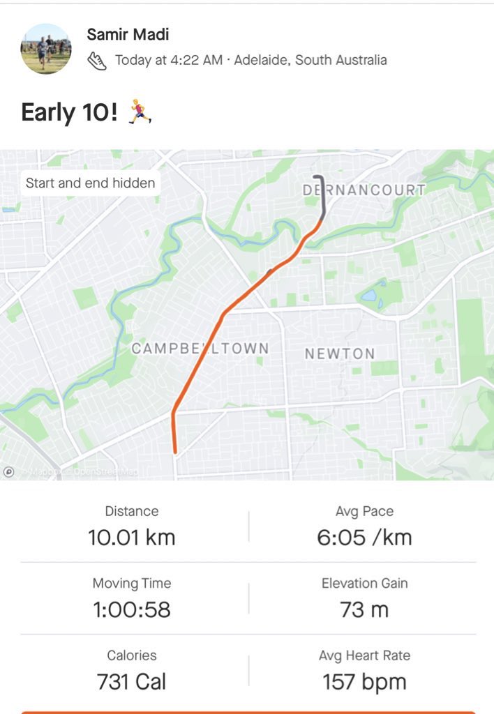 SamirMadi01's tweet photo. Early runs is when I am most alive
🌄 🏃♂️😁
#AlwaysKeepMoving #430amclub #Runner #MoveToLive https://t.co/B9Q24YCx6M