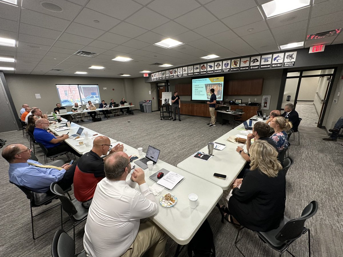 Yesterday, area superintendents met at ESU 8 to kick off the year.