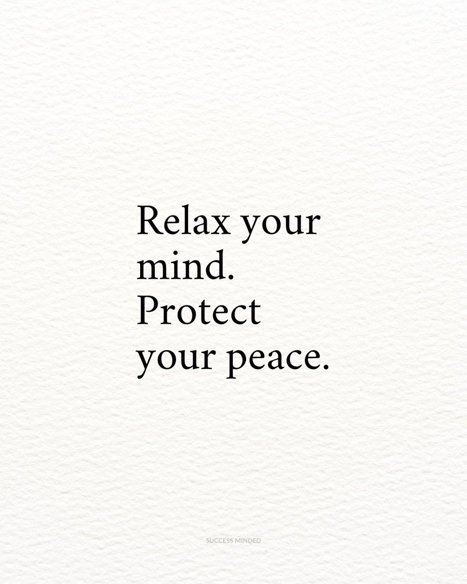 Protect your peace.