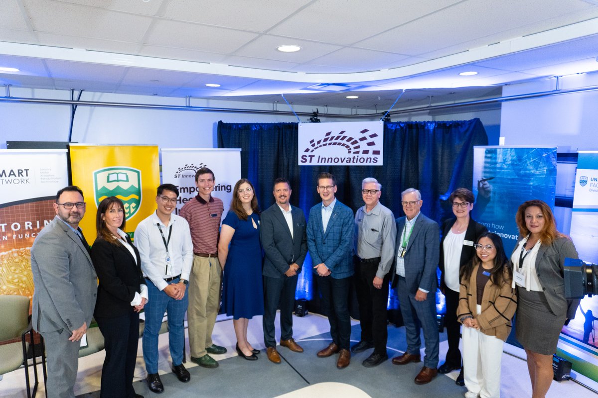 st_innovations's tweet photo. Thank you everyone who joined us for@ABInnovates EDP announcement on Tuesday. We are thrilled to receive over $1.8 million in funding. 🙌🏼 Read the press release here: https://t.co/SmSQbCZEFU
.
@Innovation_AB @UA_SMARTNetwork @UAlberta_FoMD @UofARehabMed @UAlberta https://t.co/h7GnU7TkGA