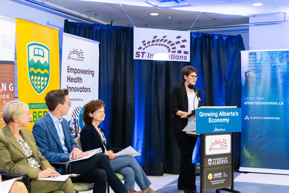 st_innovations's tweet photo. Thank you everyone who joined us for@ABInnovates EDP announcement on Tuesday. We are thrilled to receive over $1.8 million in funding. 🙌🏼 Read the press release here: https://t.co/SmSQbCZEFU
.
@Innovation_AB @UA_SMARTNetwork @UAlberta_FoMD @UofARehabMed @UAlberta https://t.co/h7GnU7TkGA