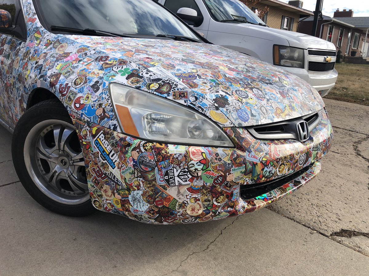 travischievious's tweet image. Your #Supercar rallies don’t hold a candle to these bad boys. #StickerBomb FTW