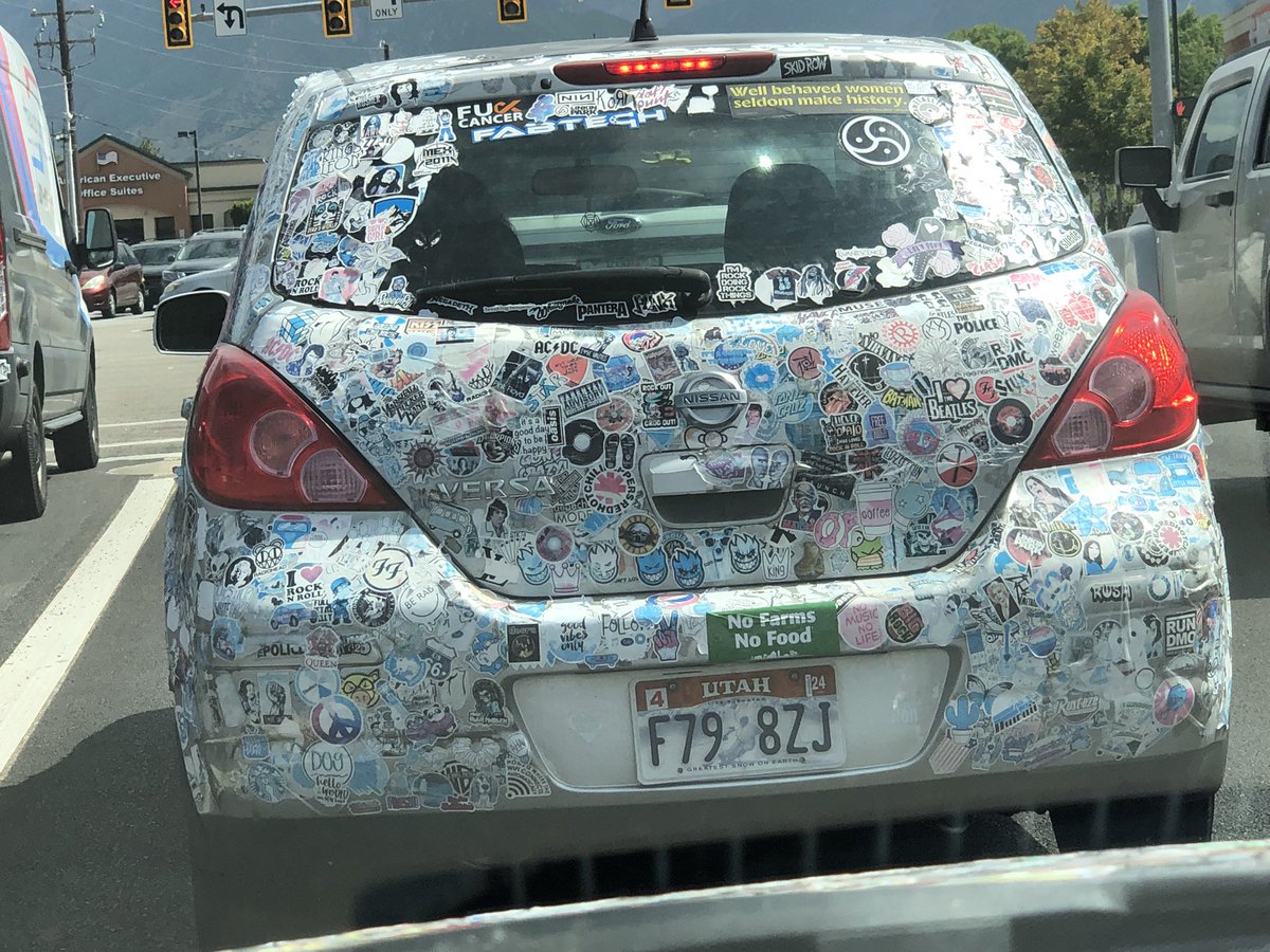 travischievious's tweet image. Your #Supercar rallies don’t hold a candle to these bad boys. #StickerBomb FTW
