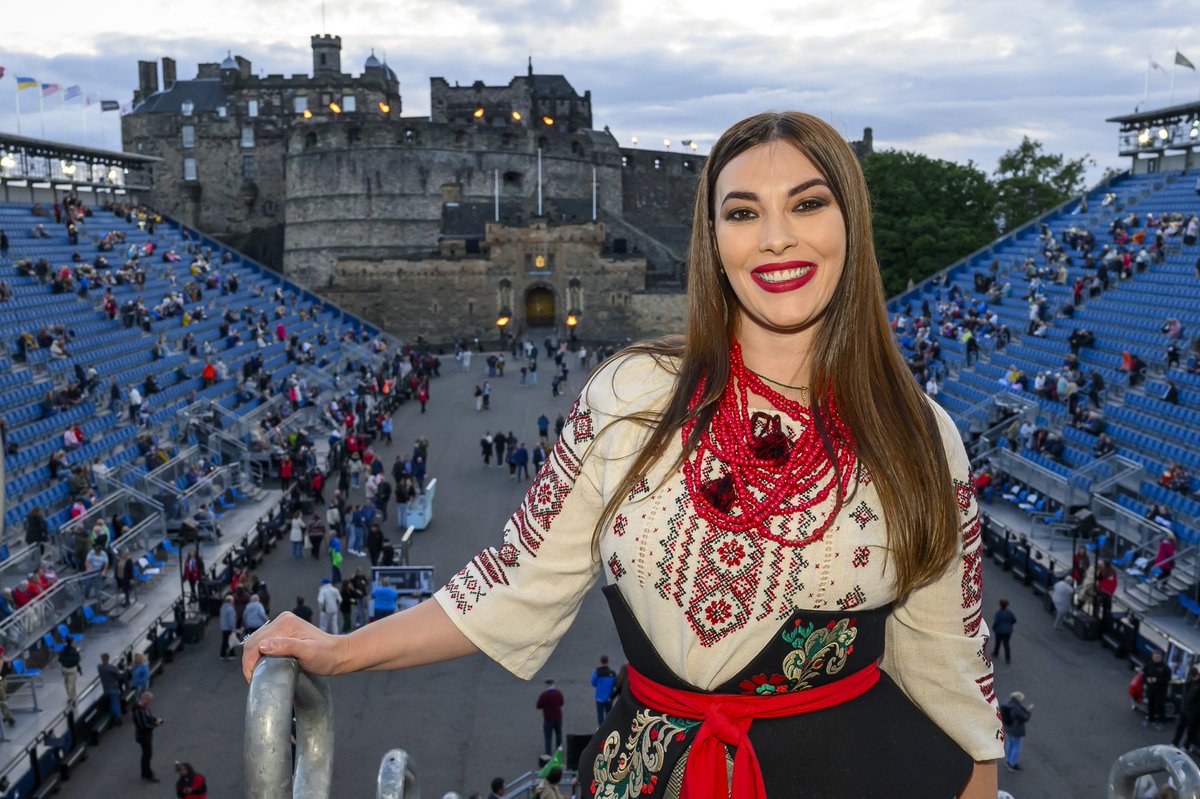 An honour to welcome Ukrainian Campaigner, <a href="/Zhenya_Dove/">Zhenya Dove</a>, at tonight’s Stories Show. #EdinTattoo #Stories