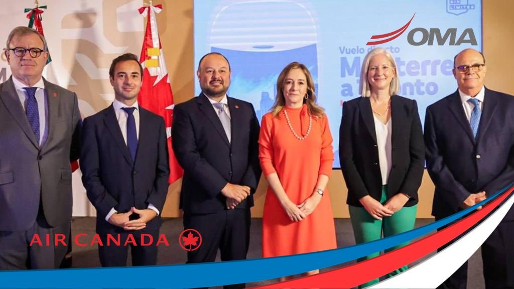 Hoy junto con <a href="/secturNL/">Secretaría de Turismo de Nuevo León</a> y <a href="/AirCanadaLatAm/">Air Canada LatAm</a> anunciamos la próxima apertura de la ruta directa #Monterrey a #Toronto a partir de finales de octubre.