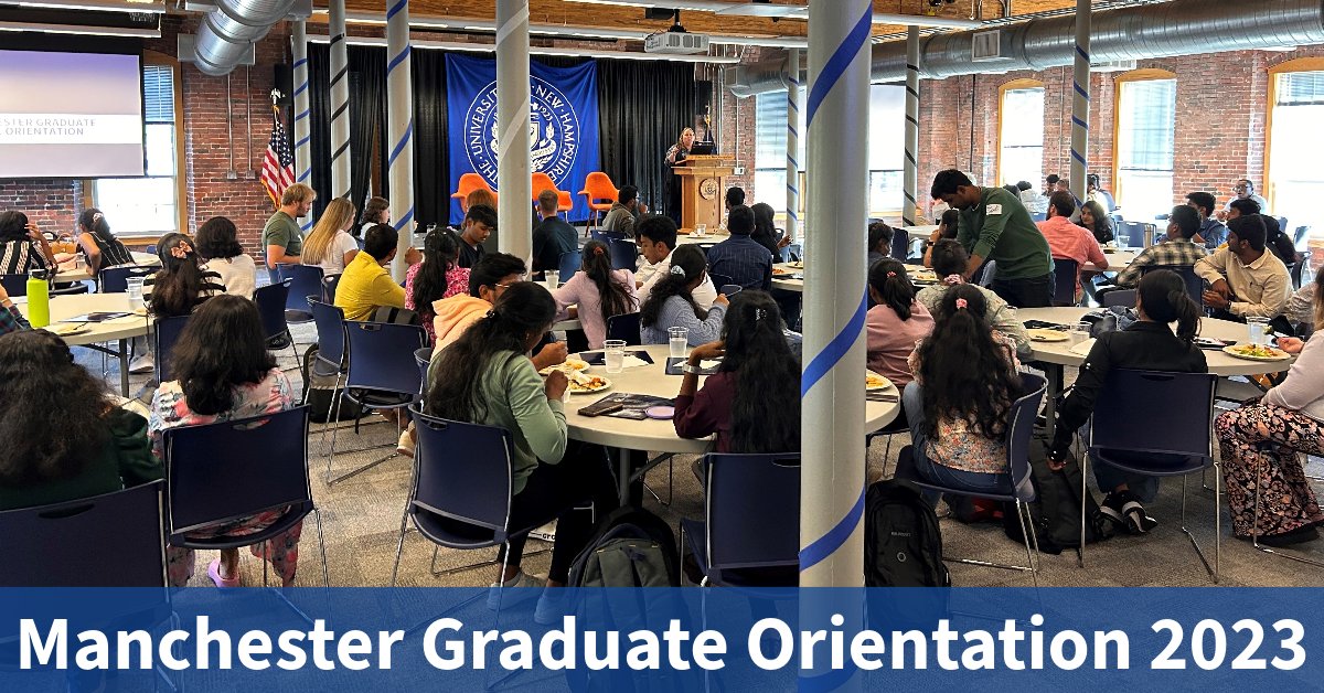 We were excited to welcome our new graduate students to UNH's Manchester campus. We can't wait to see what you accomplish this academic year. #ThisIsUNH