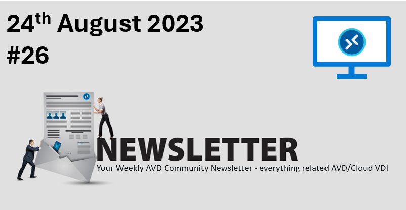avdcommunity (@avdcommunity) on Twitter photo π Want to know what's new in the world of #AVD Weekly Newsletter #26 β 24th August 2023‡οΈ
avdcommunity.com/avd-community-β¦
π <a href="/MarcelMeurer/">Marcel Meurer (MVP) π€</a> & <a href="/j_vanneuville/">Johan Vanneuville</a>
#AVDCommunity #VDI #AVD #newsletter #Community π Want to know what's new in the world of #AVD Weekly Newsletter #26 β 24th August 2023‡οΈ
avdcommunity.com/avd-community-β¦
π <a href="/MarcelMeurer/">Marcel Meurer (MVP) π€</a> & <a href="/j_vanneuville/">Johan Vanneuville</a>
#AVDCommunity #VDI #AVD #newsletter #Community