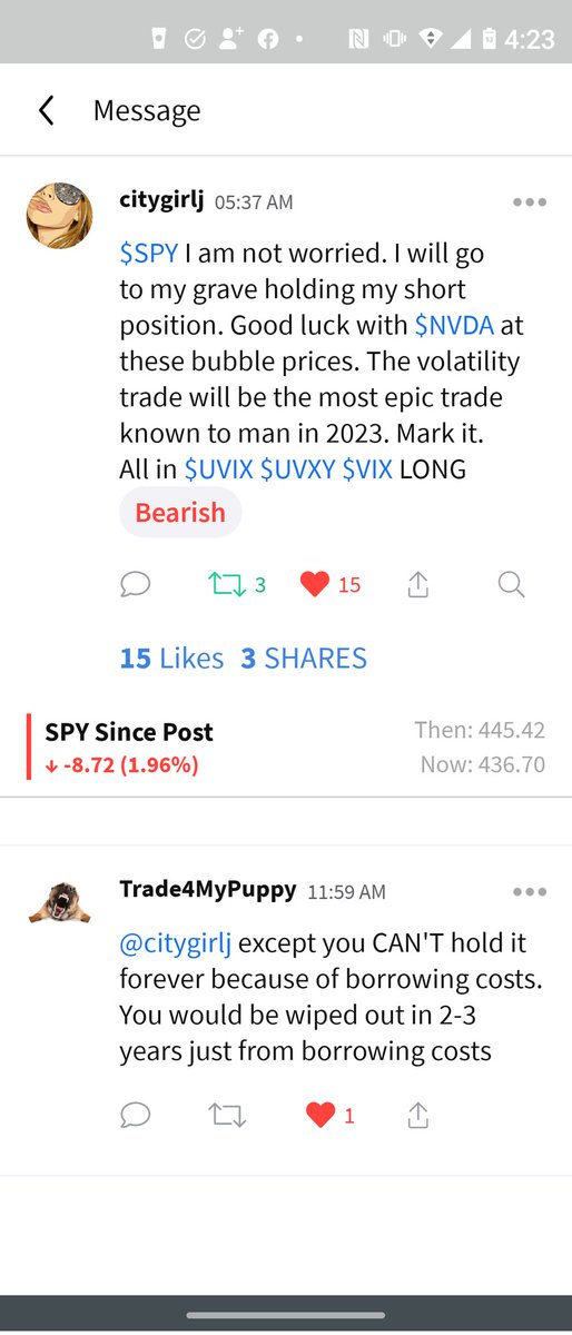 CitygirlJ's tweet photo. Well played to the $vix longs!! $uvix on Fire 🔥🔥🔥 as $nvda $spy goes into the gutter. I love 💕❣️all my $stocktwits fans!!!💋💋💋 $msft $aur $meya $mrvl $sqqq $tqqq $qqq $amzn $sbux $uvxy $amc $gme #BitcoinCrash #NFTs $tsla #HEDGED buy now! #bestselling #author #JULIANAJONES https://t.co/Y60XCdpTad