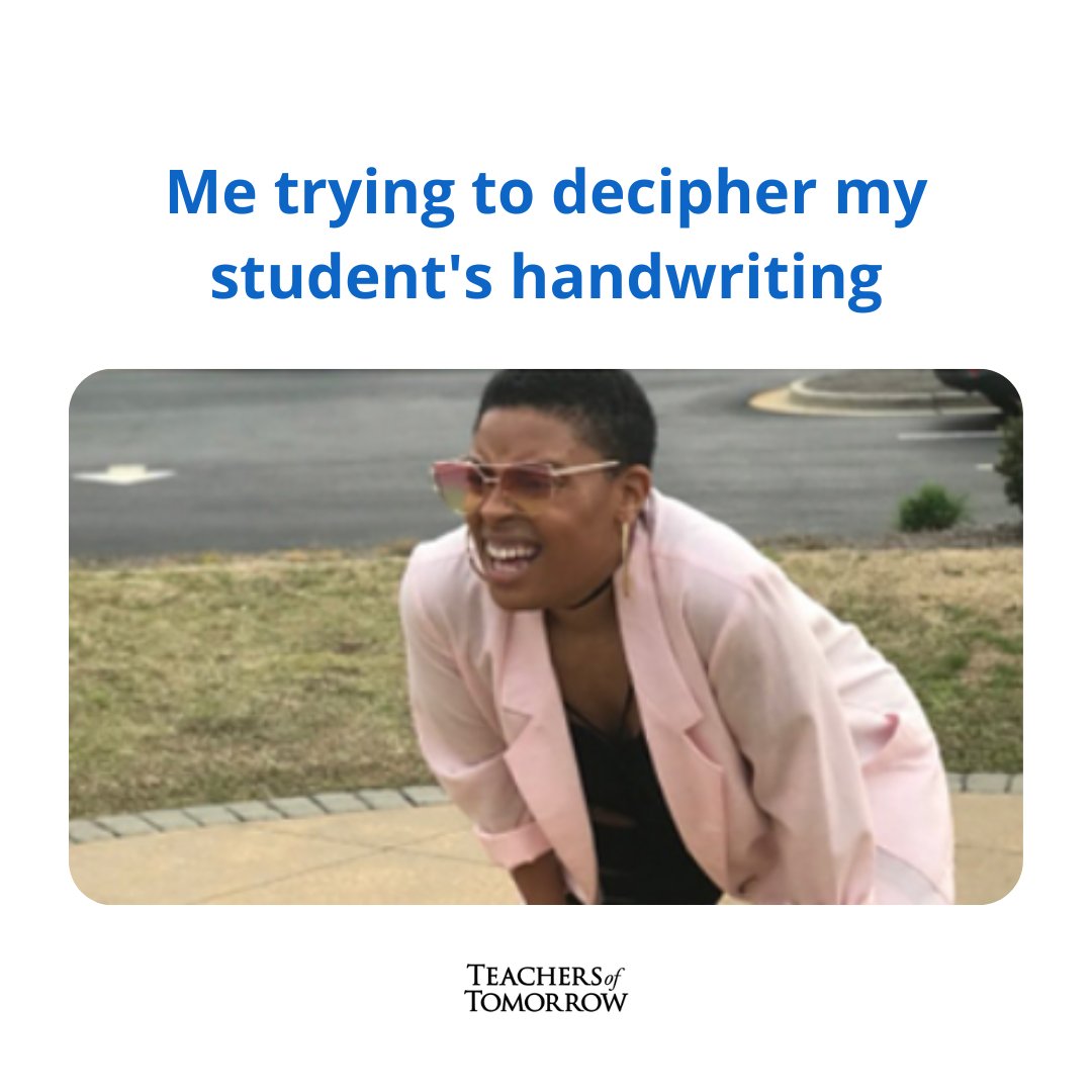 TOT_ACP's tweet image. Sometimes I think I could be a handwriting analyst for the FBI! 😂 #TeacherHumor #TeacherMeme #AltCertProgram