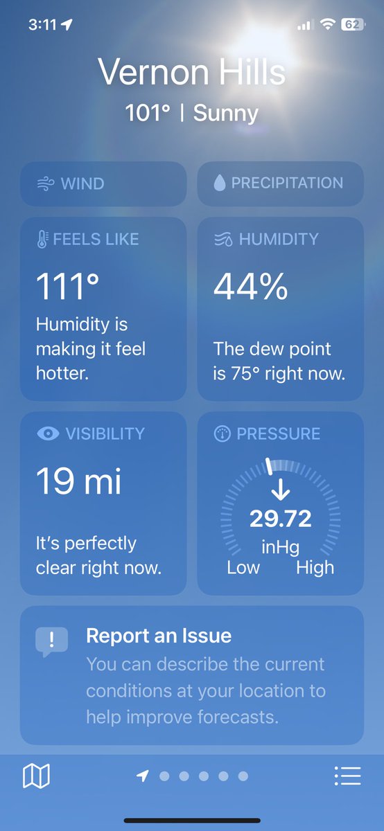 jayantkdas's tweet photo. For the records 🌞 Never ever witnessed this temperature ever since I have lived in @VernonHills @NWS @NWSChicago #summer2023 https://t.co/rPlpKnVBcU