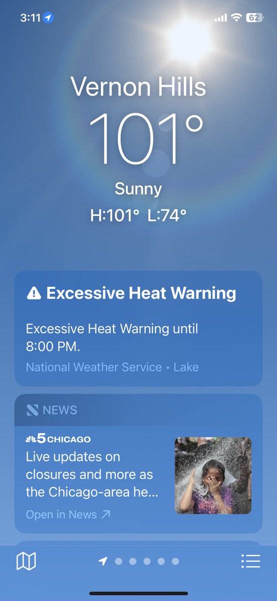 jayantkdas's tweet photo. For the records 🌞 Never ever witnessed this temperature ever since I have lived in @VernonHills @NWS @NWSChicago #summer2023 https://t.co/rPlpKnVBcU