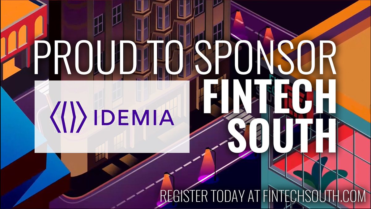 IDEMIA_PS's tweet photo. IDEMIA is proud to, once again, be a sponsor of #FintechSouth2023. The conference will be focused on Reliability, Opportunity, and Transparency, three of the top priorities for growing and thriving in today’s market. Join us there! https://t.co/m8fpeTLmFx

#FintechSouth #fintech https://t.co/ngDRs2FCKG