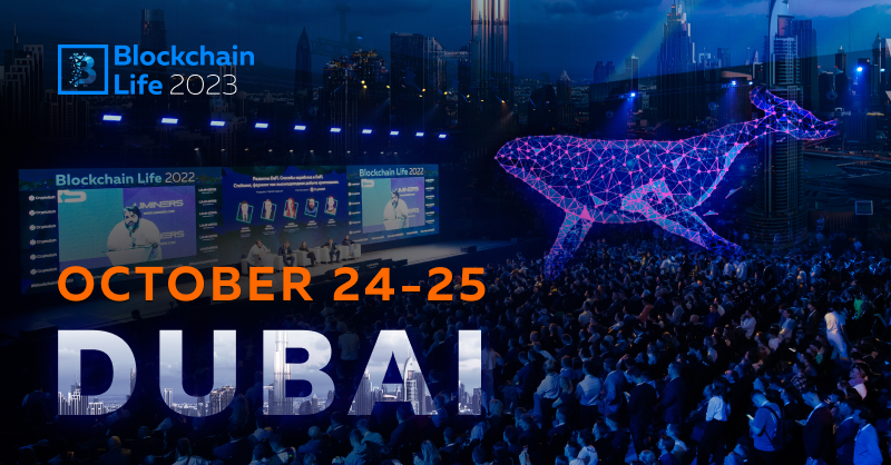 BlLife_Forum's tweet photo. ⚡ Crypto Event of the Year is coming!

Leaders of the crypto community from 120 countries are to gather in the world's crypto capital on October 24-25. 

Join the 11th International Forum on crypto, web3 and mining – Blockchain Life 2023 in Dubai.