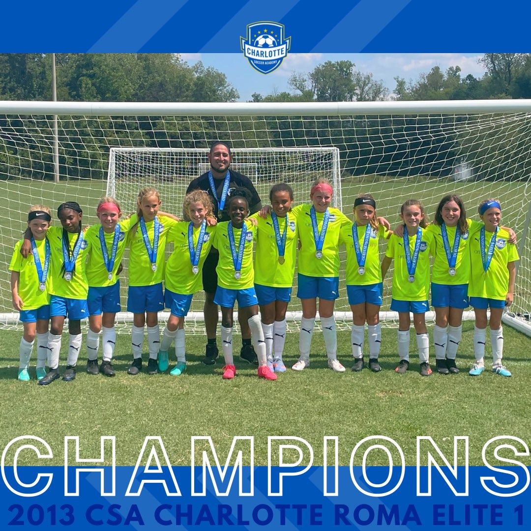 CSA_Soccer's tweet image. Congratulations to these #champions of the @DICKS Sporting Goods Charlotte Invitational 👏 

🥇13 CLT Roma Elite 1
🥇13 Uptown/Matts Elite
🥇12 CLT Elite 2
🥇11 CLT Roma Elite 1
🥇11 CLT SA Blue RL
🥇10 CLT Liga
🥇09 North/Hville King
🥇08 Elite 64 
🥇05 Uptown/Matts King