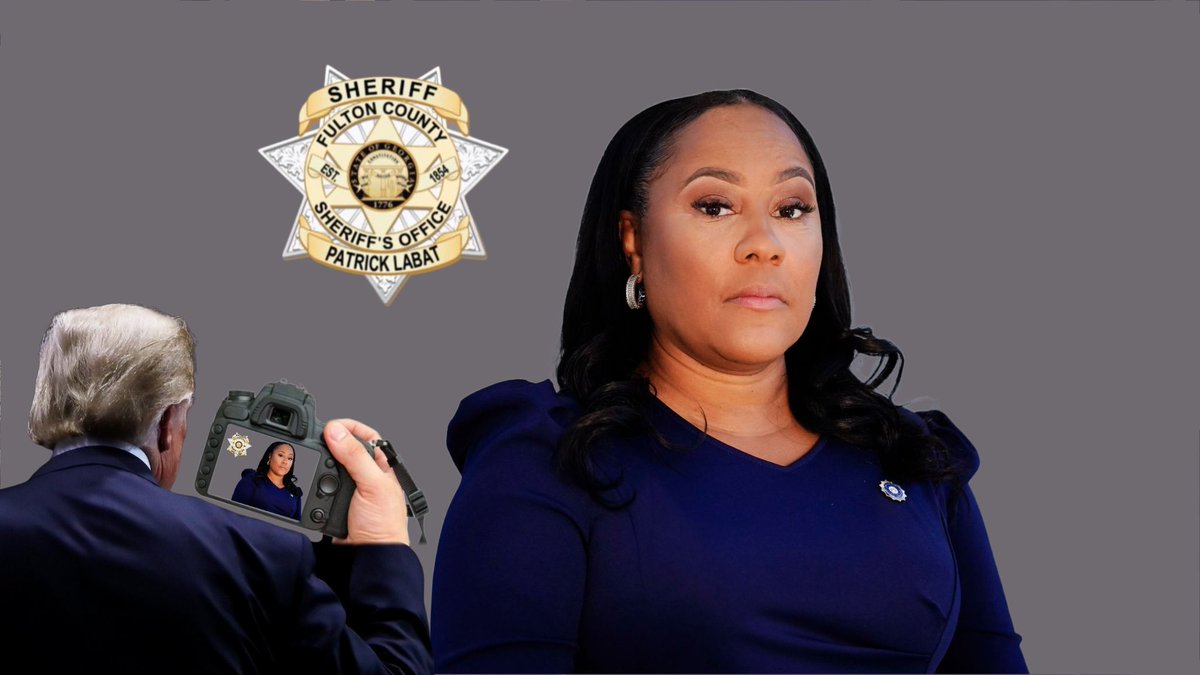 RodDesantis's tweet image. 🚨🚨BREAKING NEWS🚨🚨 - In a twisted turn of events, Donald Trump has now taken Fani Willis mugshot! 

The #TrumpMugShot has backfired - Trump and Vivek can now be heard yelling about “5D Chess”.

Mark Meadows has passed out, and Jim Jordan, Byron Donald, Don Jr are drunk!