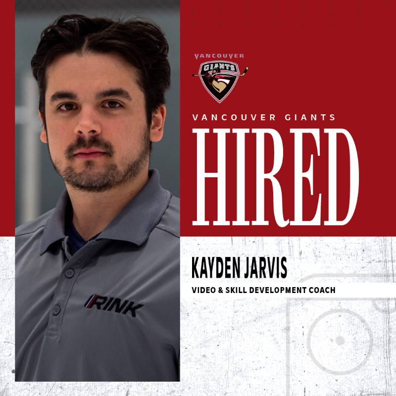 WHLGiants's tweet photo. One last coaching hire to round out our staff 💪

Join us in welcoming Kayden Jarvis to the Giants!

The Winnipeg native will serve as our Video &amp; Skill Development Coach.

DETAILS ⤵️