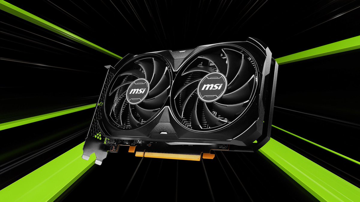 Cinnabum_ttv's tweet photo. Monday we’ll be picking two winners for the MSI RTX 4060 Ti Ventus 2X Black. It has a sharp-looking updated design with TORX FAN 4.0 and lets VENTUS breeze through any task, whether that’s gaming, encoding or anything in between! I have been loving mine! 
#GeForcePartner @NVIDIAGeForce