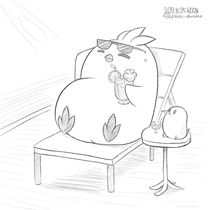 ラクガキおじさんの朝は早い。

おはトロピカルジュース。 