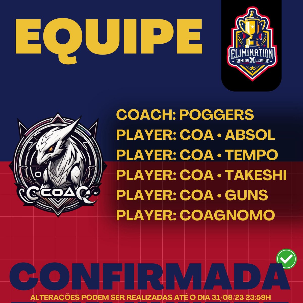 Elimination Gaming X League (@championshipunt) on Twitter photo 