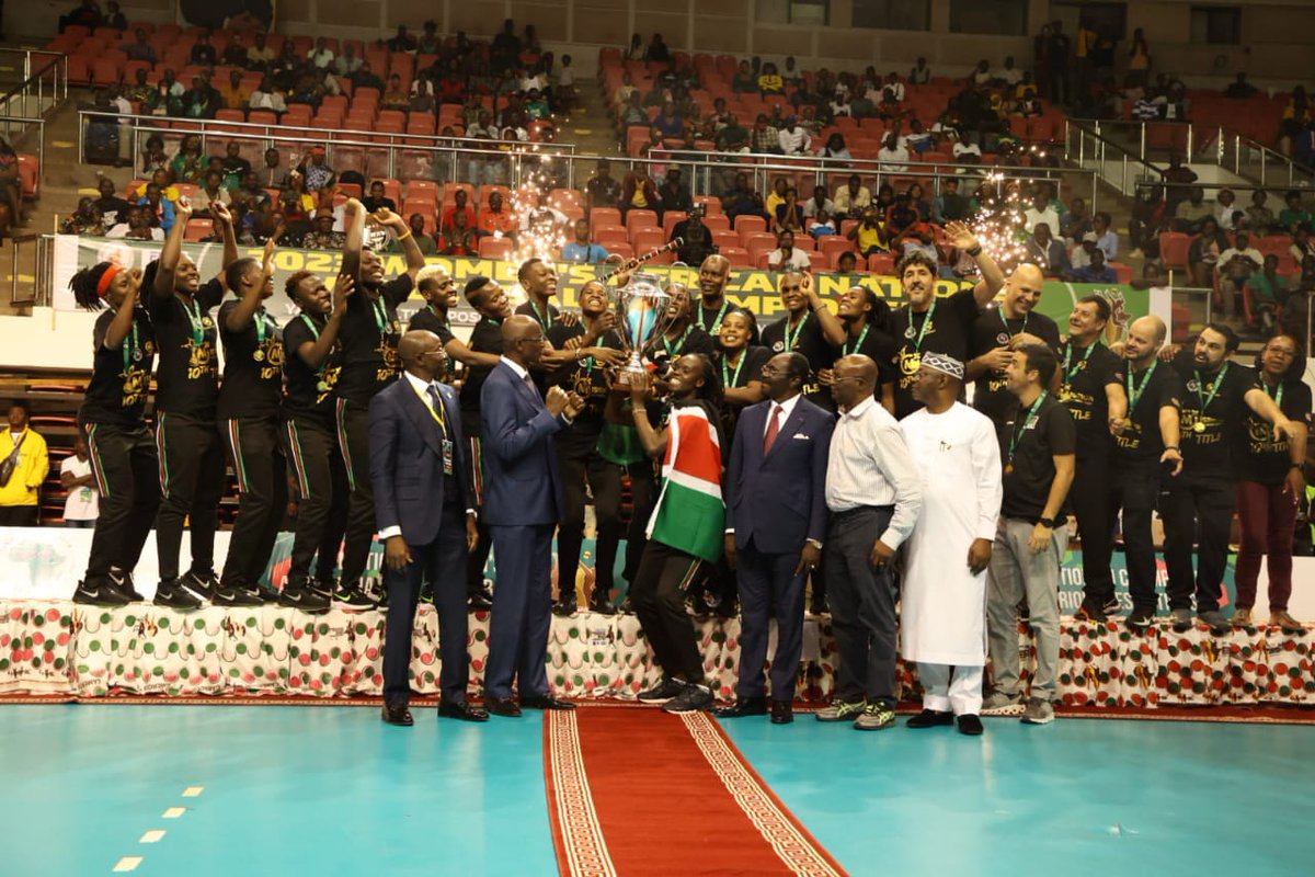 WilliamsRuto's tweet photo. Congratulations Malkia Strikers, the winners of the 2023 Africa Women's Volleyball Championship. https://t.co/LRbmWSclLQ