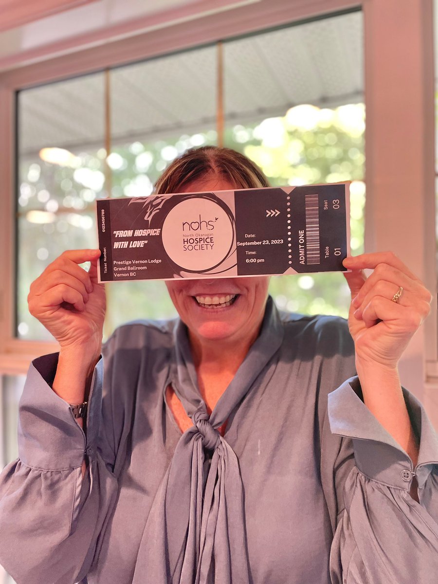 The secret is out… I’ve got my ticket for the From Hospice with Love gala!
Get your ticket today and join me on Sept. 23rd - bitly.ws/T4CZ
<a href="/NOHS/">NOHS, LLC</a>-North Okanagan Hospice Society
<a href="/NohShospice/">NOHShospice</a>