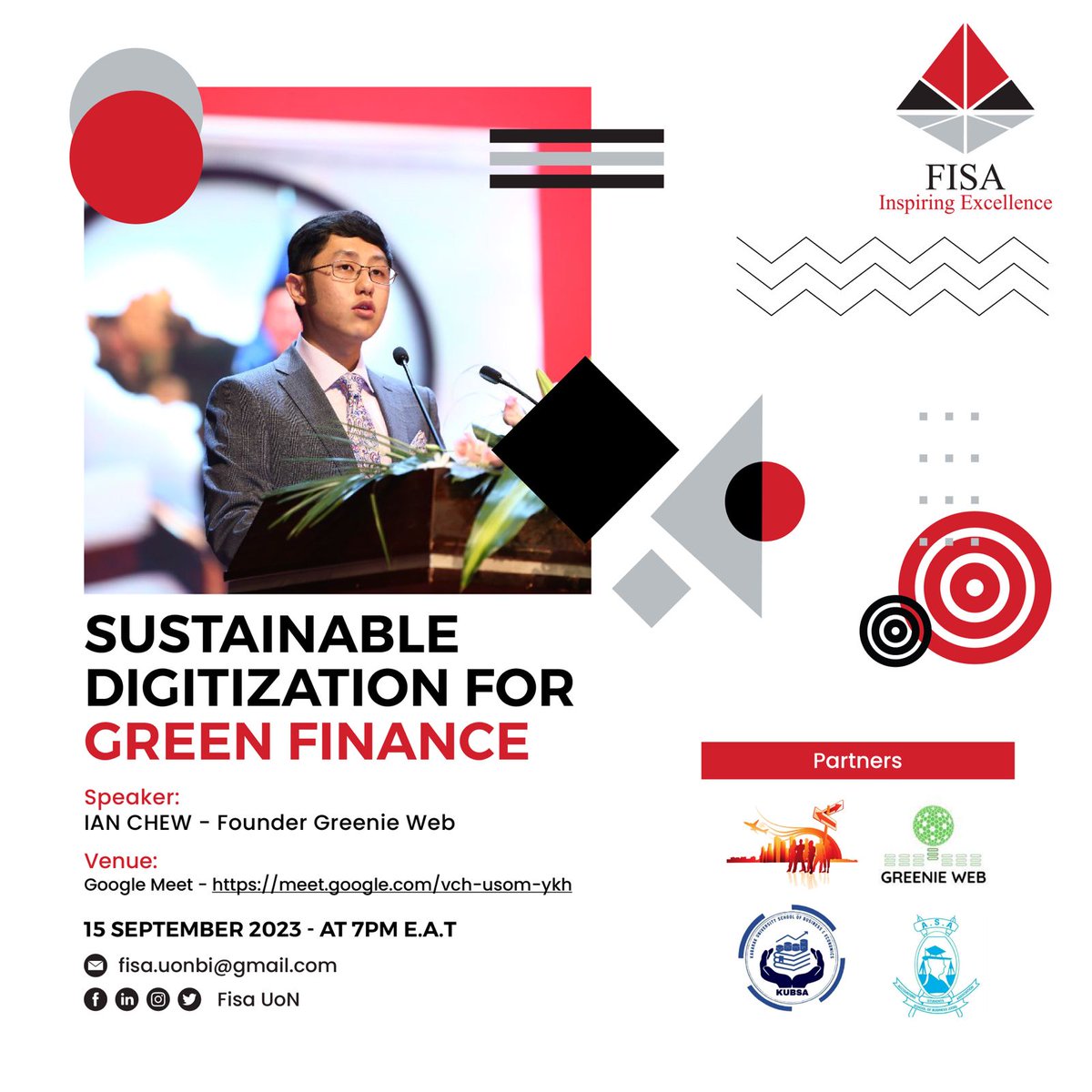 ##Sustainanble Digitization for green finance
Powered by FISA,ASA and GMP UON