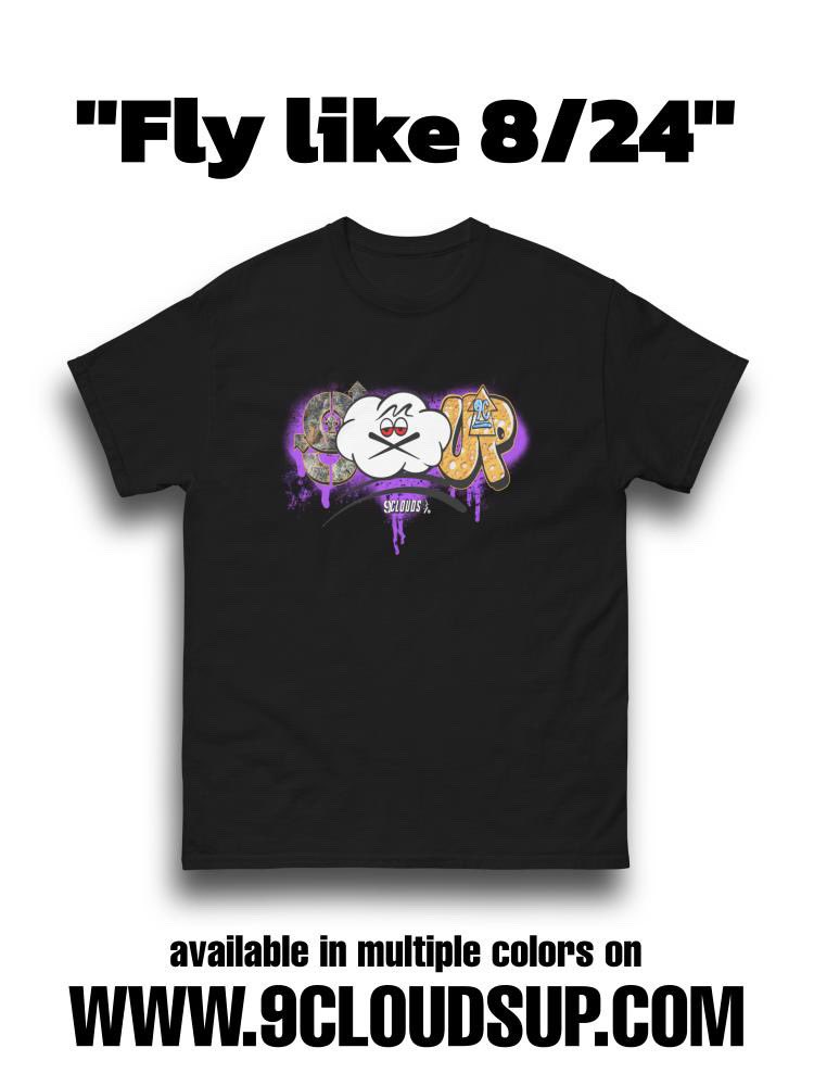 🚨🚨🚨🚨🚨

WE ARE BACK WITH ANOTHER DROP FOR THIS YEAR 

REVAMPED 😎 

“FLY LIKE 8/24” 🐍🟣

AVAILABLE NOW❗️

OG WHITE AND BRAND NEW PURPLE &amp; BLACK COLOR-WAYS 🔥 

<a href="/9cloudsuptexas/">9CloudsUp</a> #staycloudy

(Link in bio) 

#Texas #SanAntonio #supportsmallbusiness #streetwear #clothingbrand