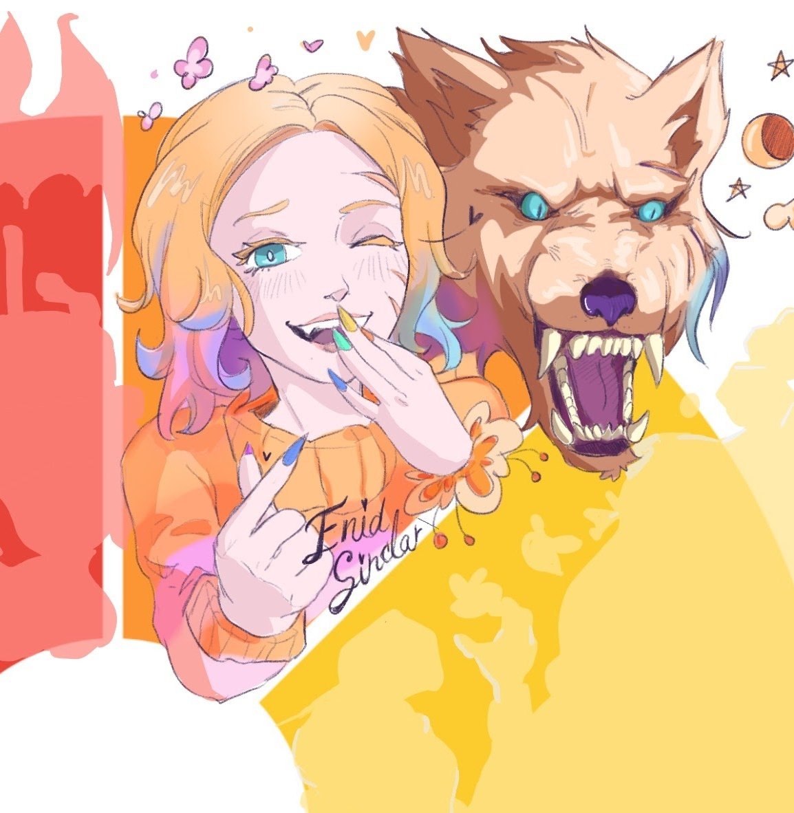 RucaRbk's tweet image. Next, le toca a Enid 💞🐺
I loved drawing her, loba en el armario

#colorchallenge #colorwheelchallenge #Wednesday #wenclair #colorroulette