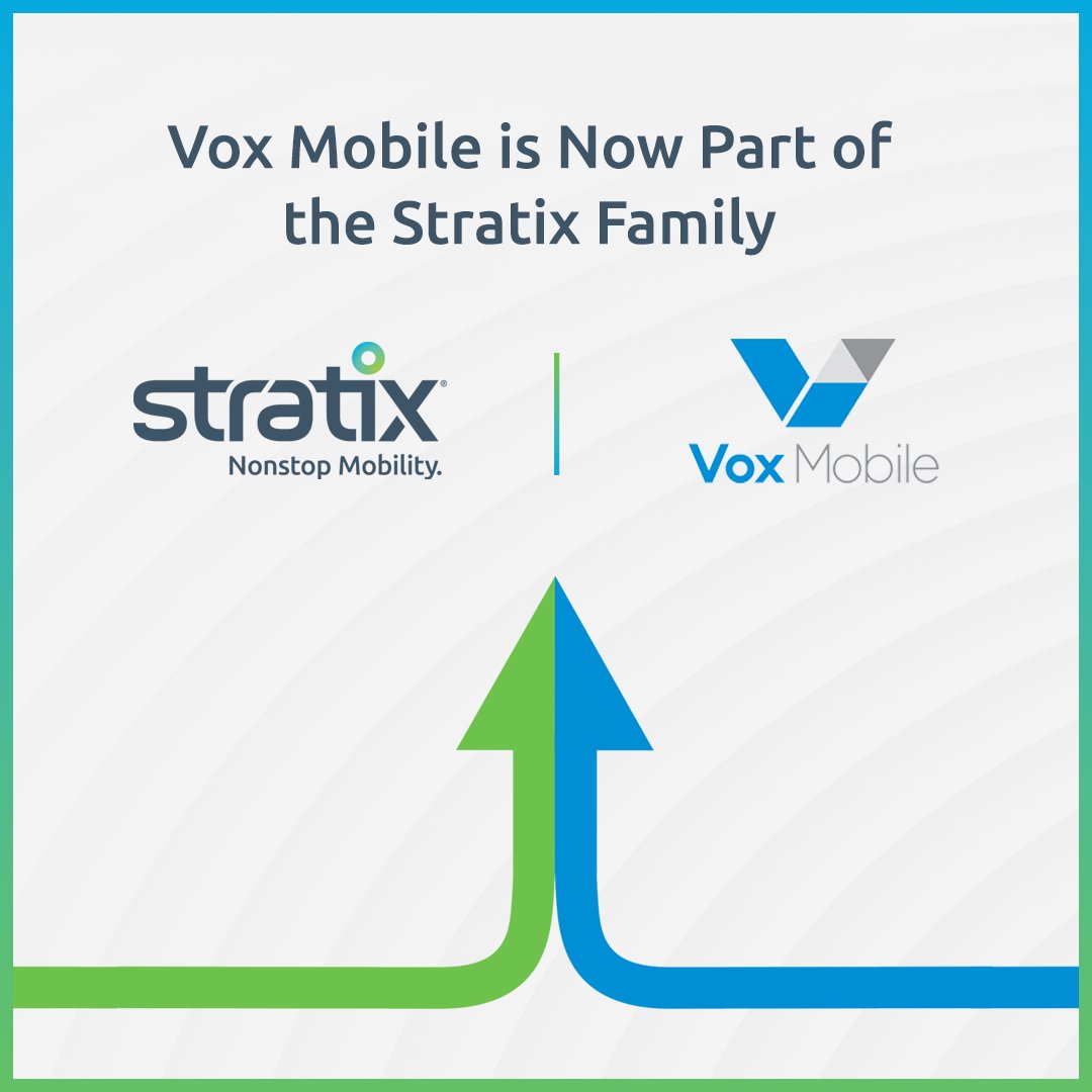 🎉 Vox Mobile is joining the <a href="/StratixMobile/">Stratix</a> family—the industry leader in #MobileManagedServices. This combination will help us broaden our resources &amp; offer greater value to our customers, creating an #MMS powerhouse. Thank you to our team and customers for all your support.
