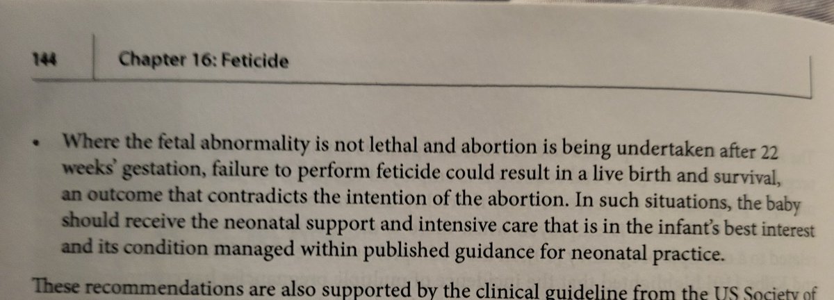 prolifetraining's tweet image. #Abortion 
up to birth absolutely can and does happen. It's recommended that doctors use drugs to kill the unborn before performing the surgery in order to prevent birth from occurring. 

From "Abortion Care", published in 2014 by Cambridge University Press