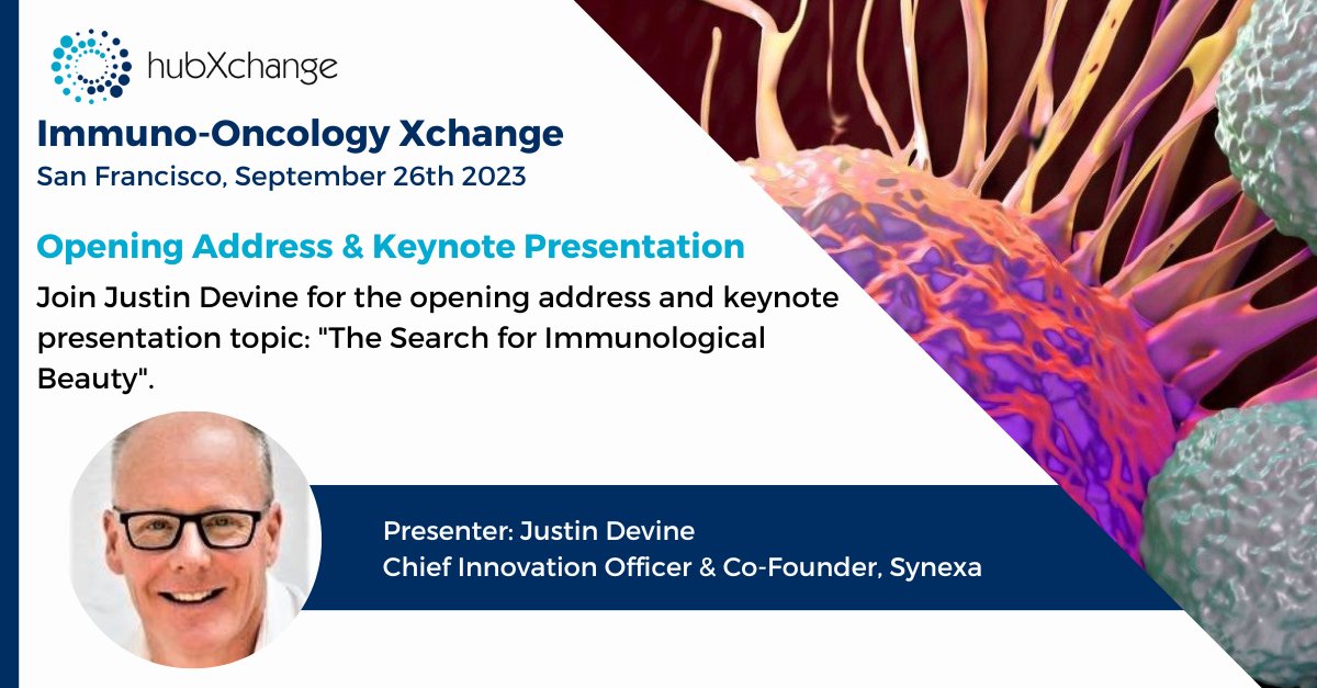 Join us &amp; others at our Immuno-Oncology Roundtable Xchange in #sanfrancisco, Sept 26. More info, agendas &amp; register at hub-xchange.com/immuno-oncolog…………. Open to Senior Scientists in the #Pharmaceutical #biotech industry. Roundtables 8 pax. #Immunotherapy #bigdata #lifesciences