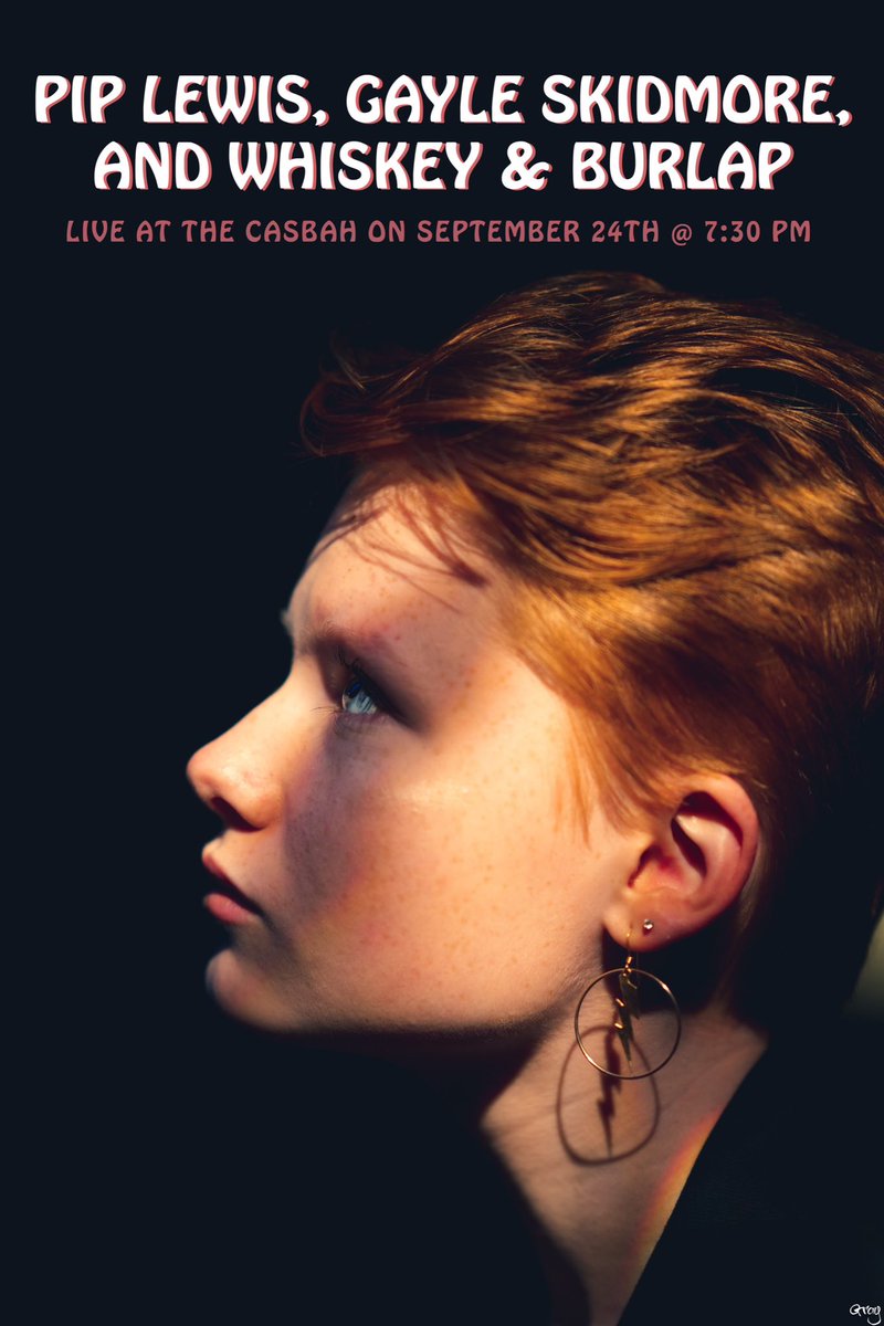Exciting news! I will be playing a weekend set at the Casbah with Gayle Skidmore and Whiskey &amp; Burlap on Sunday, September 24th at 7:30 PM! I’ll be playing brand new music for you. Get your tickets via the link in my bio! See you there xx