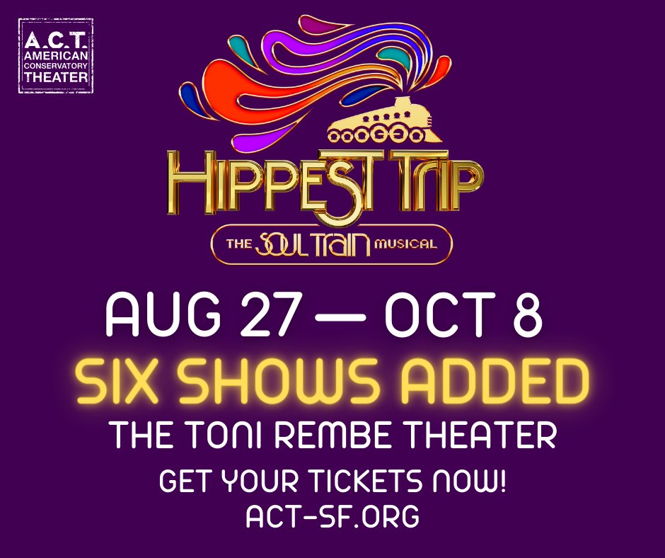 ACTSanFrancisco's tweet photo. Due to tremendous demand and enthusiasm... Hippest Trip–The Soul Train Musical has been extended a week! Tickets are selling fast, get yours today at https://t.co/v4MQWnP4uG! https://t.co/Evu31eoMJL
