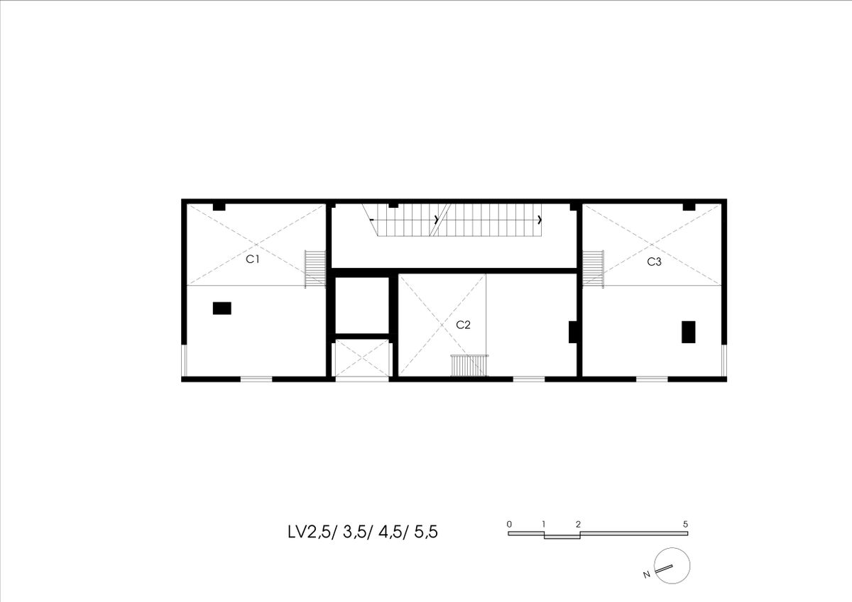 Architizer's tweet image. With its unique floating box design, variable window sizes and efficiently carved spaces, this tiny apartment is redefining student living with flair and functionality. 

Details: arc.ht/44n9g5t | 📍Hà Đông, Hanoi, Vietnam