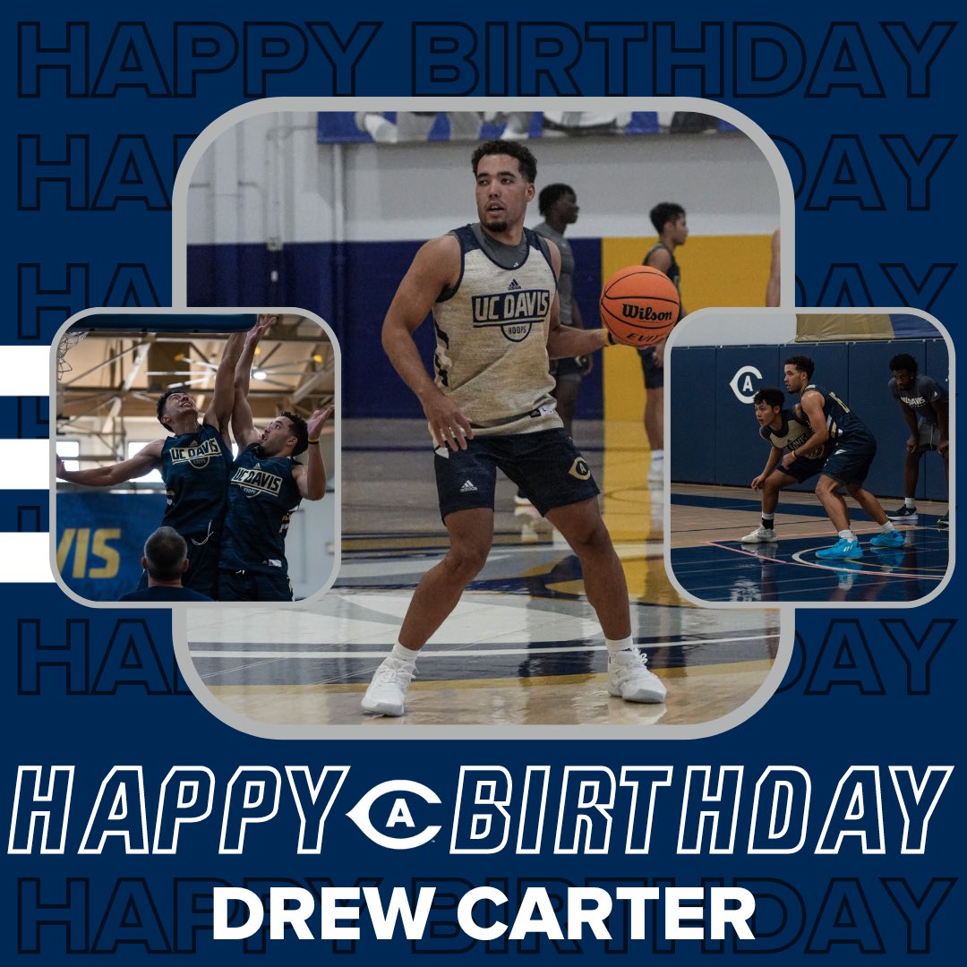 Wishing a very #HappyBirthday to one of our newest Aggies, Drew Carter! #GoAgs 🎉🥳🏀