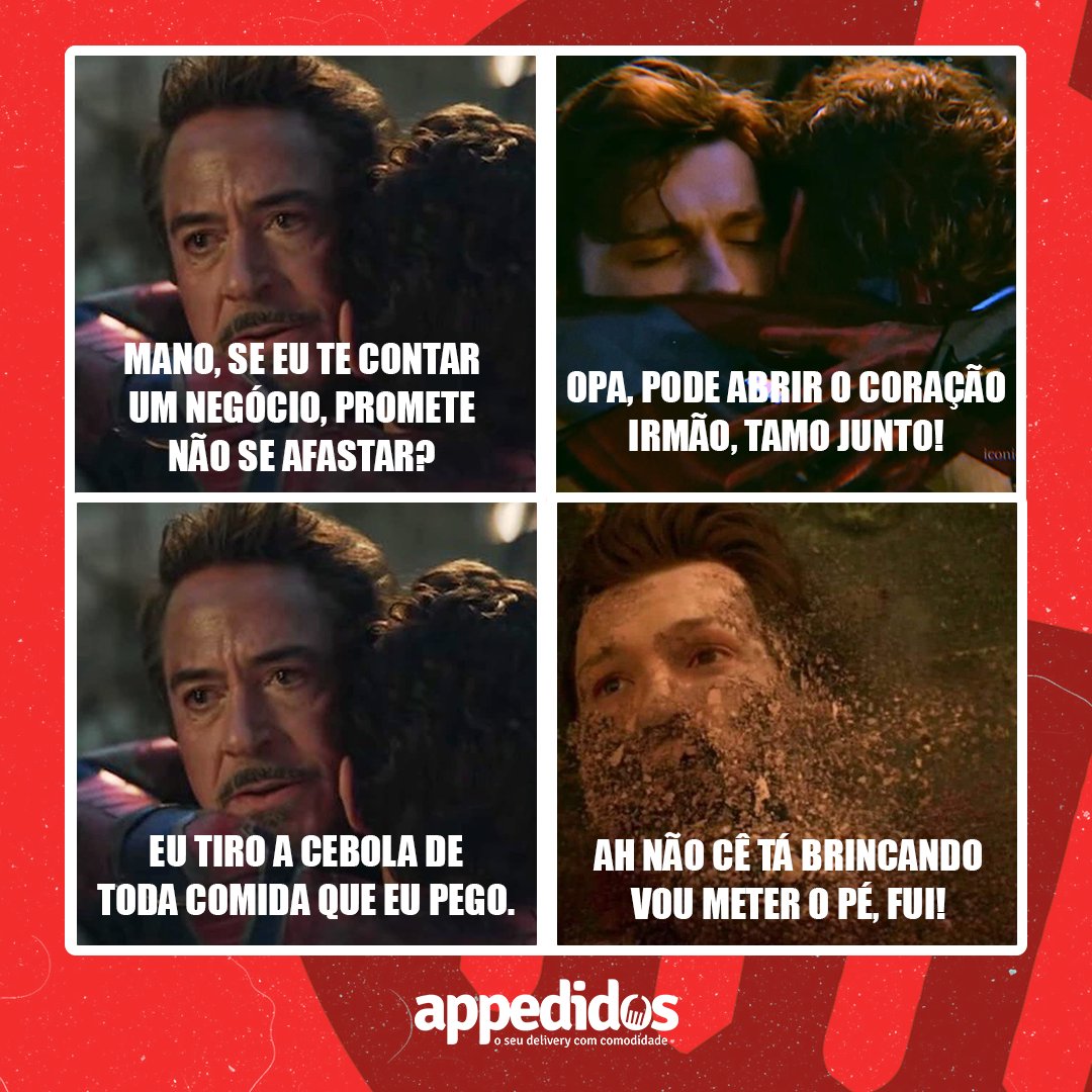 appedidos's tweet photo. Todo mundo têm um amigo que é difícil de superar o paladar infantil, né? 😂

Marca o seu aqui no post e aproveita pra pedir um lanche pra vocês na appedidos! 🍕🍔🍟 (mas sem cebola, tá?)

#appedidos #fazumappedidos #meme #humordecomida #delivery #appdelivery #comodidade https://t.co/wovsIMMtZW