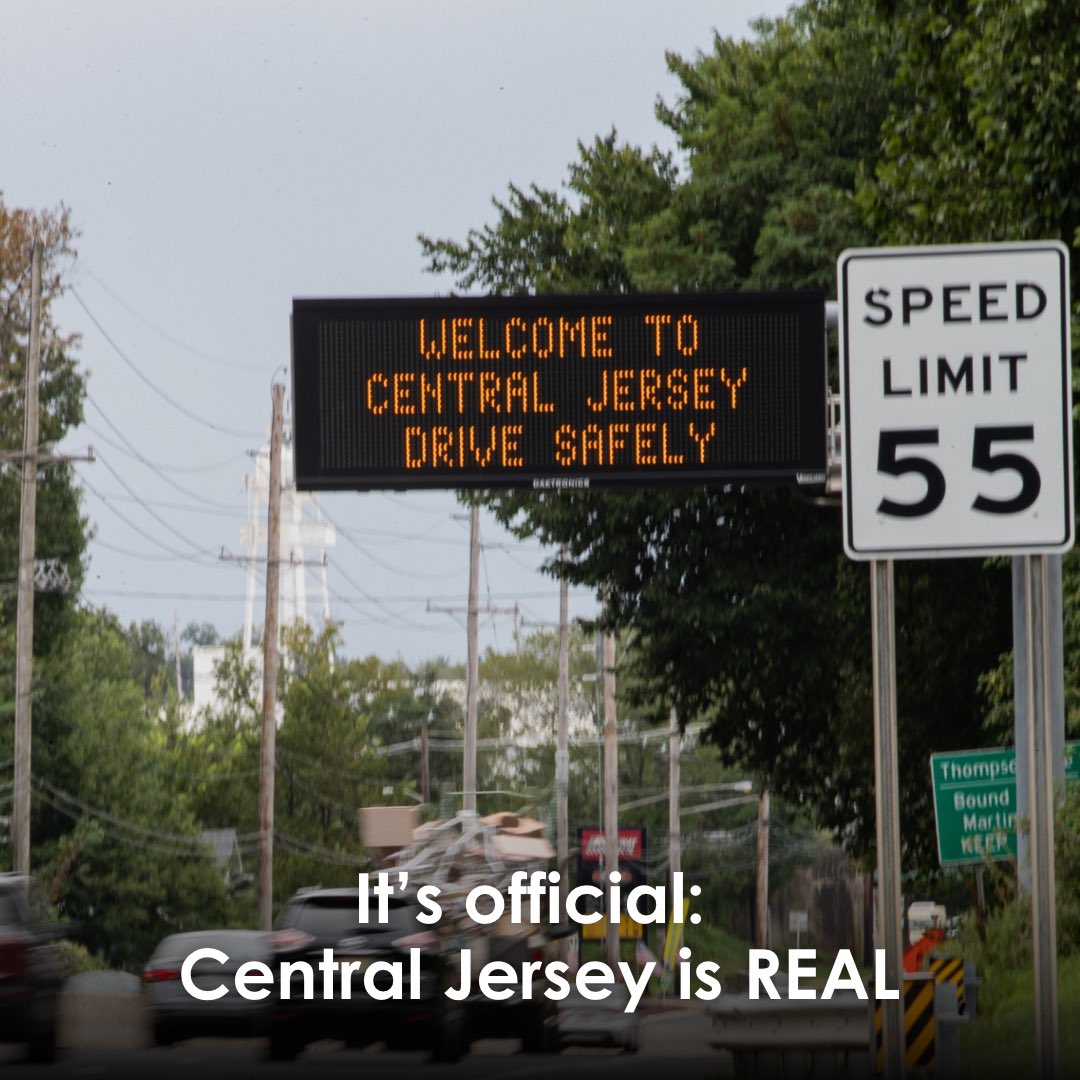 Central Jersey is REAL. Period. 💅 Text @govmurphy your thoughts at (732) 605-5455 🤔