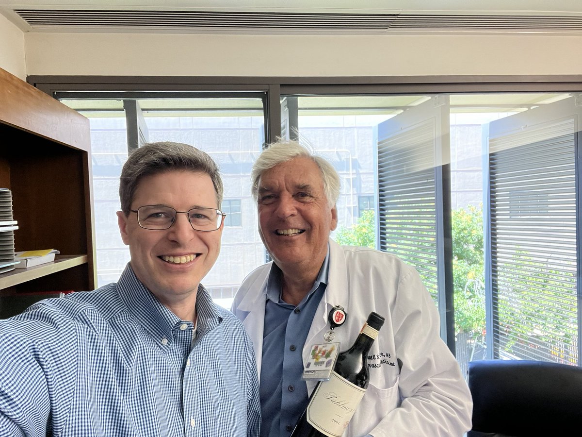 Celebrating the career of the best clinical Cardiologist I have ever known, and from whom I learned SO much — Dr. Michael Fowler, retiring after >40 years at @StanfordDeptMed. So much ❤️ in the room today from all of those he trained.