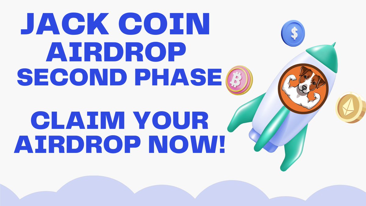 🎁BIG Giveaway of Jack Coin !🪂

1) Social network subscriptions 2,000,000,000 token. 
Referrals 1,000,000,000 .
Google form : forms.gle/Yw9vyYb9opZmn1…

2) Airdrop Claim instantly to your wallet 4,000,000,000.
Referrals  - 400,000,000.
Claim token gas  : airdrop.jackcoin.fun