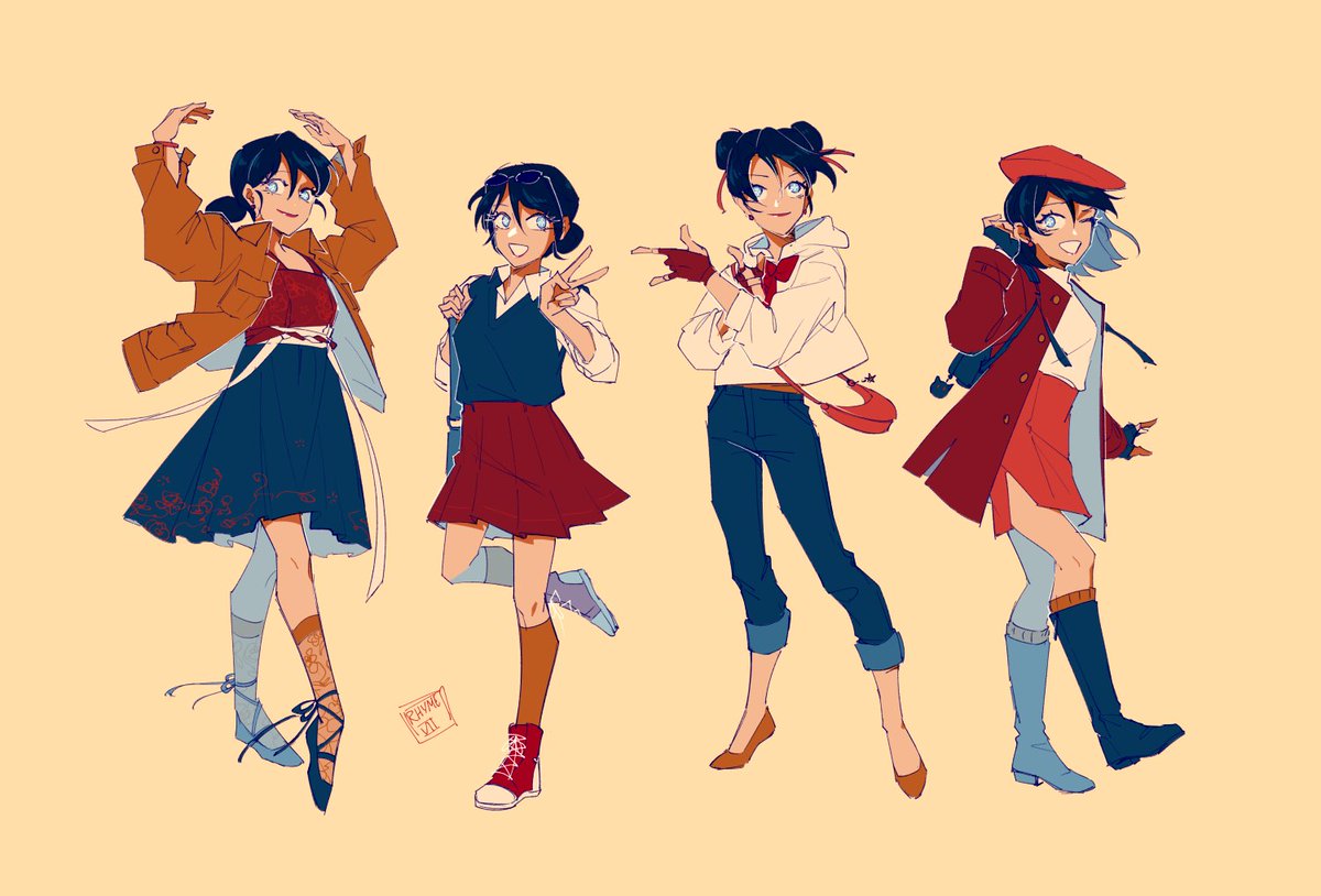 fall fashion! back-to-school marinettes

#MiraculousLadybug