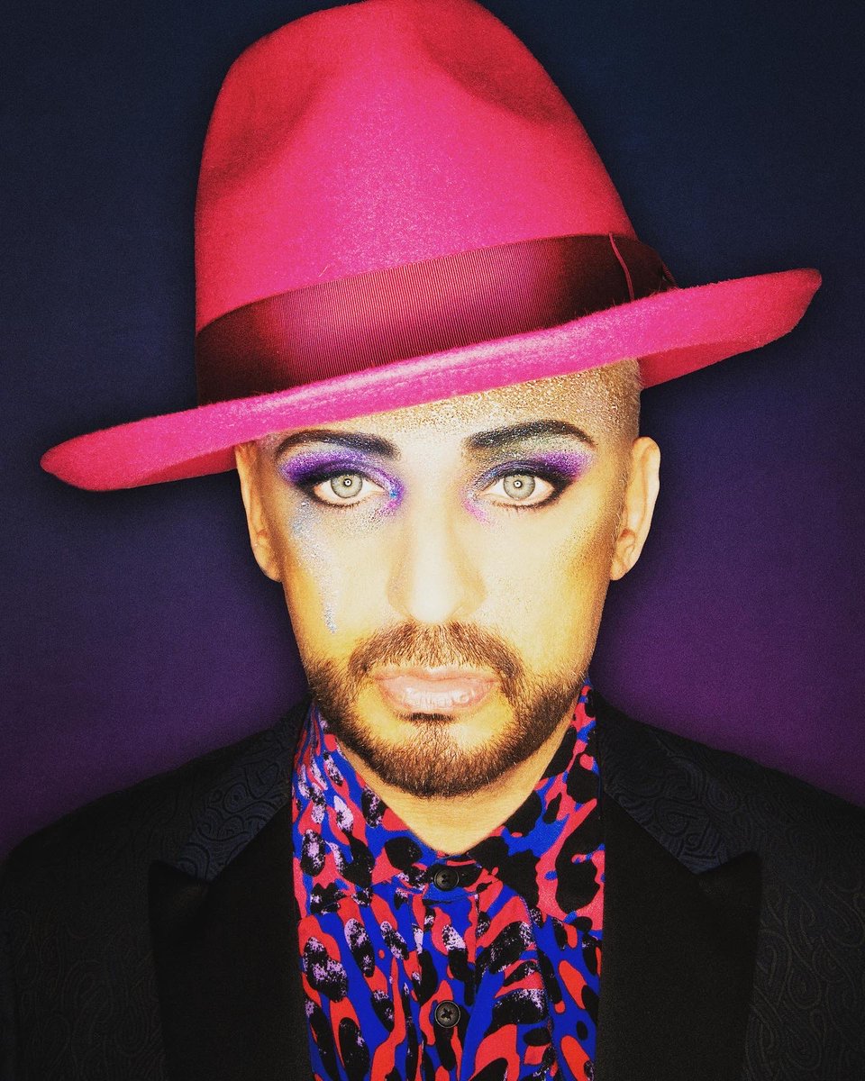 BoyGeorge's tweet photo. Very 80s! #TrumpMugShot https://t.co/HzdYdDDnh0