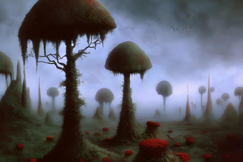 andrzejzarzycki's tweet photo. Zdzisław Beksiński's art meets Stephen Gammell's in these dark visions of nature, visuals developed by #ai #landscapephotography #landscape #naturephotography #ailandscape #generativeart #naturalbeauty #natureartist #natureart #natureai #deeplearningnerds #deeplearningmachine https://t.co/srh7mbWjbz