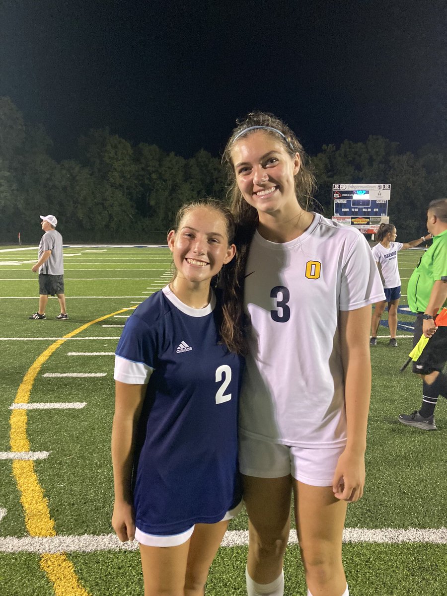 DPACobras's tweet photo. #TBT to Claire and Katie on our original DPA team and now competing against each other on their high school varsity - Valley View v Oakwood! #DPAFamily #DPACobras #ForThePlayers https://t.co/DxmJfrvMyl