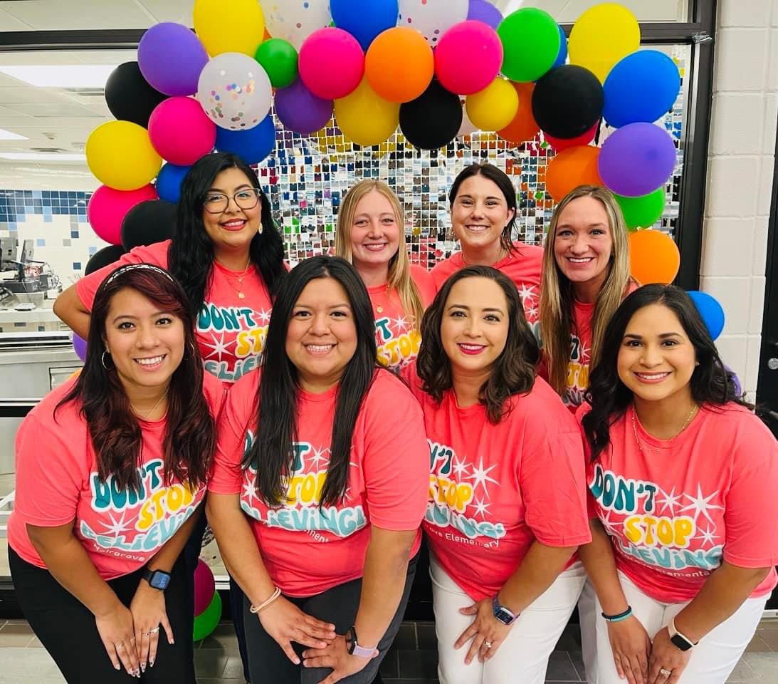 Meet the Teacher @HairgroveCFISD was a success!!! With a great partner, team, and students, this year will be nothing but GROOVY!  🪩 #MTT23 #HairgroveWave #3rdgraderocks