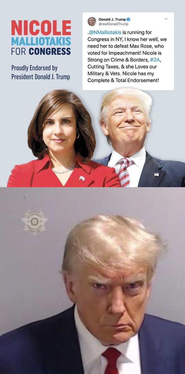 Not a good look @RepMalliotakis #TrumpMugShot