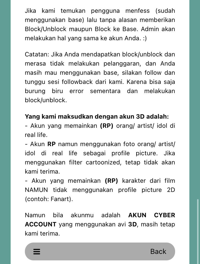 saya  𝗚𝗟𝗘𝗡𝗡.  sudah  membaca  seluruh  peraturan  yang  tersedia  dan  siap  untuk  mengikuti  peraturan.

cara  mengirim  menfess  yaitu  melalui  page,  login  akun  twitter  melalui  browser  kemudian  masuk  link  yang  disediakan.  gunakan  trigger  &amp;  kirim  menfess.