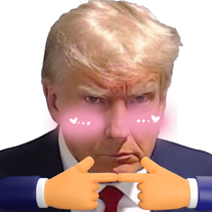 Kumo_Channel's tweet photo. Trump's mugshot is so cute idk.. 😳 #TrumpMugShot https://t.co/b8rIdDypYl