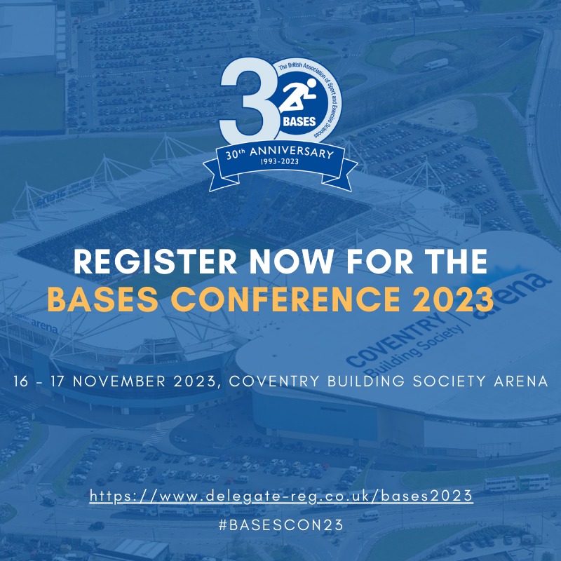 The BASES Conference 2023 is fast approaching! Register now before early bird pricing ends. As part of our partnership with @basesuk, ESSA members are eligible for member pricing on all BASES PD opportunities, including the conference. To register, visit bit.ly/3PcX2rZ